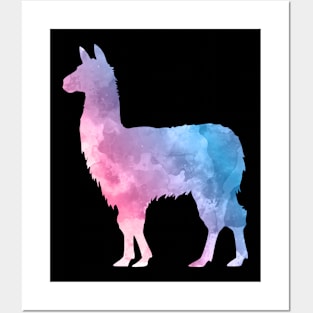 Llamas Watercolor Art ANIMAL-8 Posters and Art